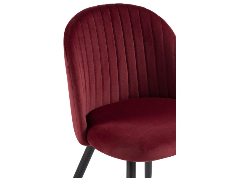 Стул на металлокаркасе Gabi 1 wine red/black (Арт.15379)